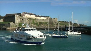 Belle-Île Küstenlandschaft mit Ferienhäusern